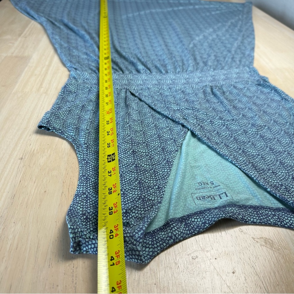 L.L. Bean Blue Patterned Mini Dress - Picture 7 of 8